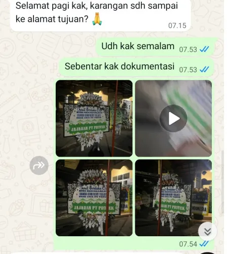 Pengiriman Papan Bunga Selamat Pubayasa Pangkah