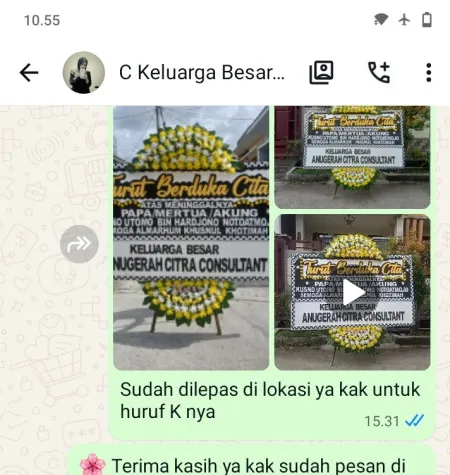 Pengiriman Papan Bunga Duka Pubayasa Pangkah