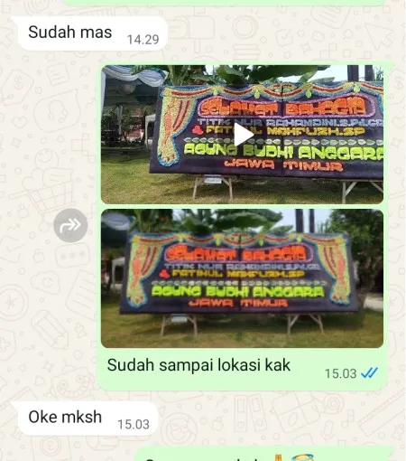 Pengiriman Papan Bunga Pubayasa Pangkah